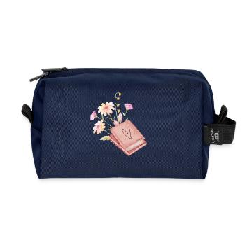 Booklover - Recycelte Kulturtasche - Navy - Vorne