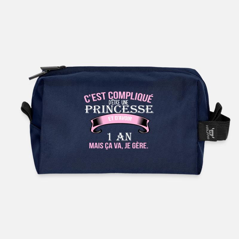 1 Jahr - Recycelte Kulturtasche - Navy
