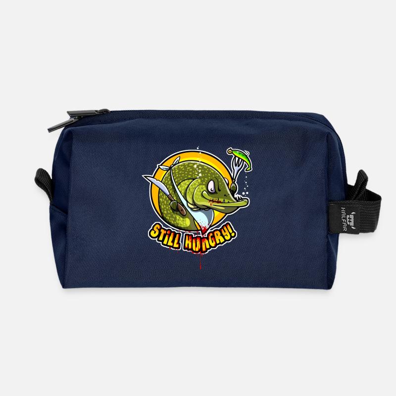 STILL HUNGRY - Recycelte Kulturtasche - Navy