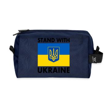 stand with ukraine - Recycelte Kulturtasche - Navy - Vorne