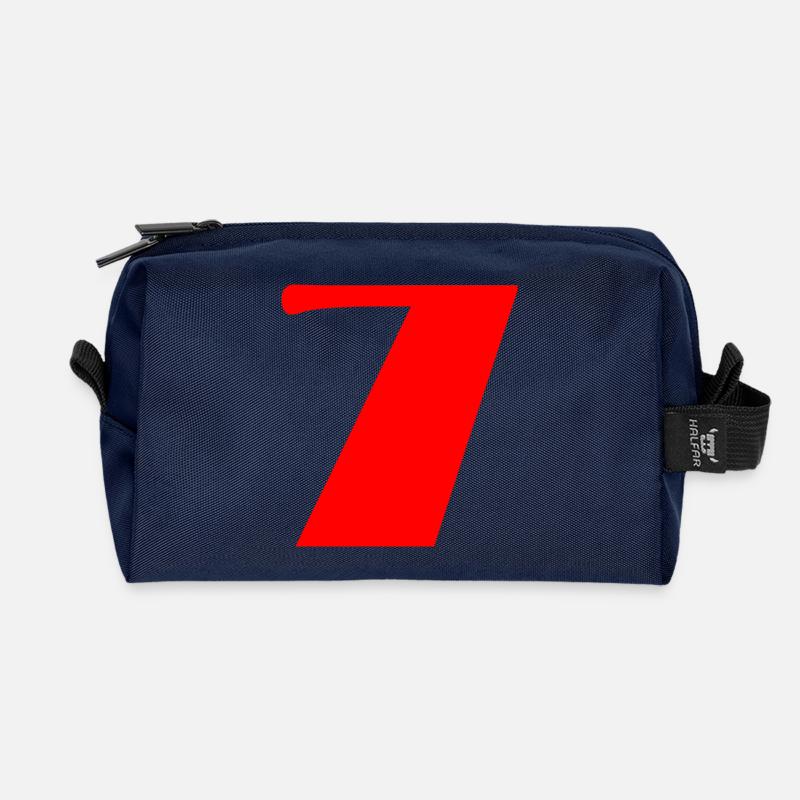 7. 7 JAHRE. 7. JAHRESTAG. GEBURTSTAG 7 JAHRE - Recycelte Kulturtasche - Navy