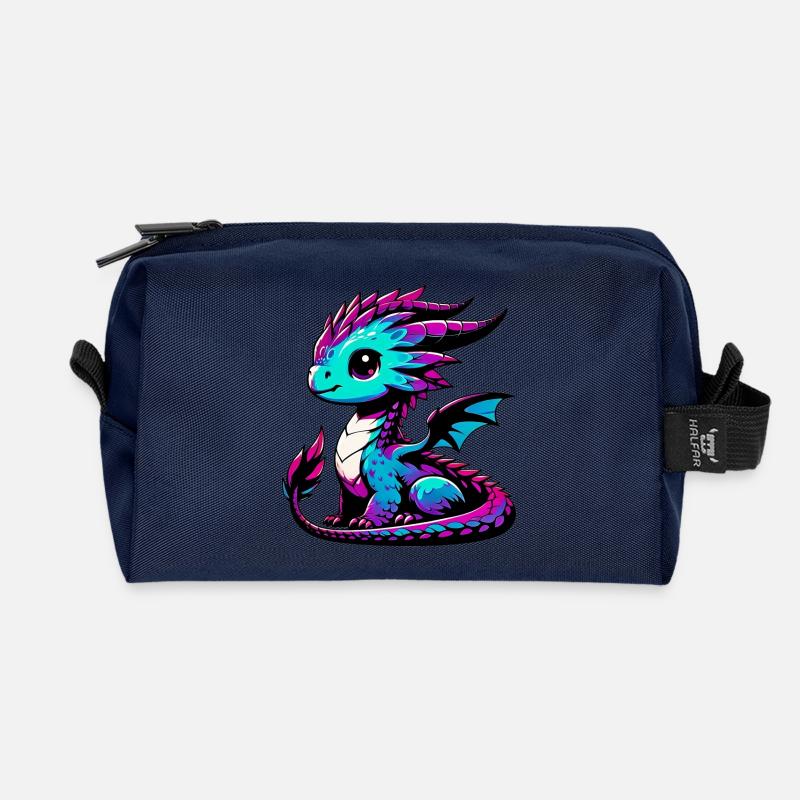 Drache - Recycelte Kulturtasche - Navy