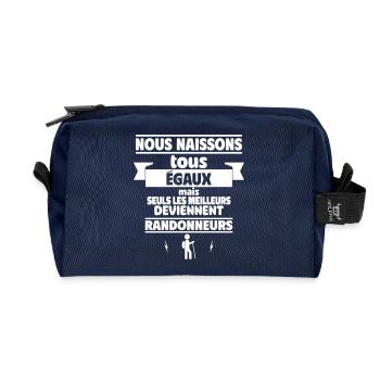 les meilleurs randonneurs - Trousse de toilette en tissu recyclé - marine - Devant