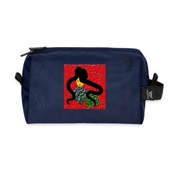 anniversary. Anniversary Decade. humor. funny - Recycled Toiletry Zip Bag - navy - Front