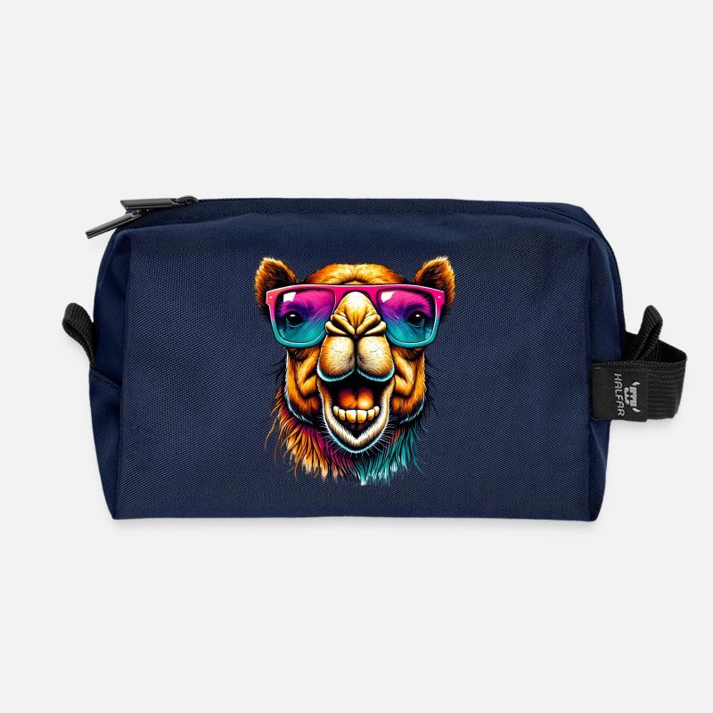 Kamel - Recycelte Kulturtasche - Navy