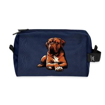 Bordeaux Dogge Bordeauxs Bordeaux Doggen besitzer - Recycelte Kulturtasche - Navy - Vorne