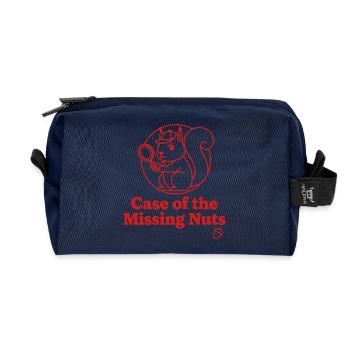 Case of the Missing Nuts Squirrel - Recycelte Kulturtasche - Navy - Vorne
