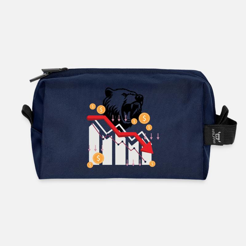 Baisse - Recycelte Kulturtasche - Navy