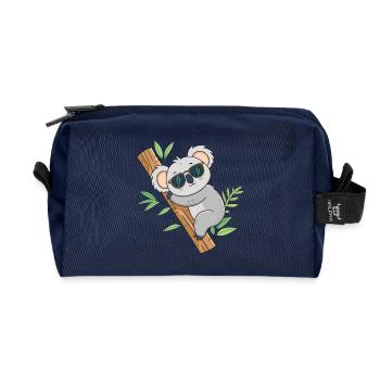 Koala Sun Branch - Recycelte Kulturtasche - Navy - Vorne