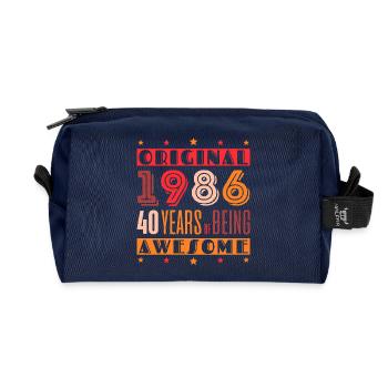 Original 1986 : 40 ans d’extraordinaire - Trousse de toilette en tissu recyclé - marine - Devant