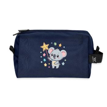 Koala Magic Star - Recycled Toiletry Zip Bag - navy - Front