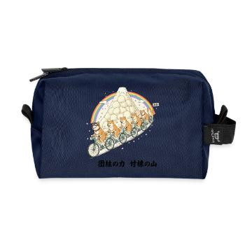 Randonnée arc-en-ciel de la montagne Shiba - Trousse de toilette en tissu recyclé - marine - Devant