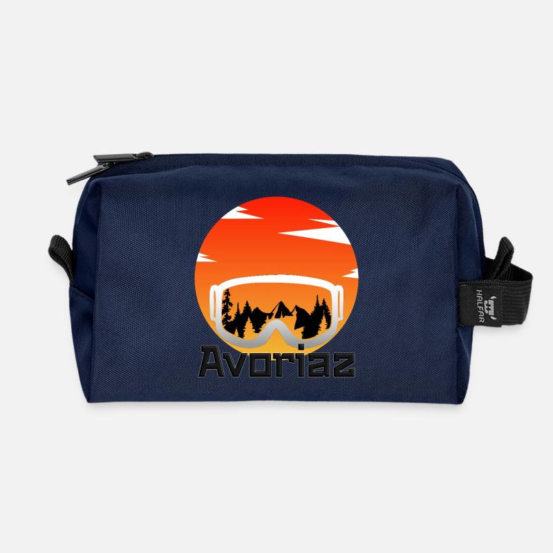 Avoriaz - Recycelte Kulturtasche - Navy