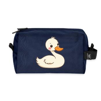 cygne - Trousse de toilette en tissu recyclé - marine - Devant