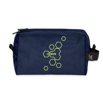 Style Janik - Recycled Toiletry Zip Bag - navy - Front