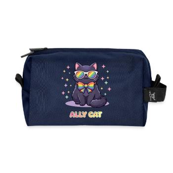 Pride-Monat LGBTQ – Ally Cat - Recycelte Kulturtasche - Navy - Vorne