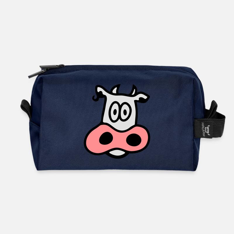 Kuh 3 - Recycelte Kulturtasche - Navy