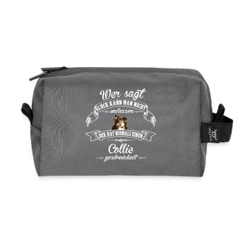 Colli Glück - Recycelte Kulturtasche - Anthrazit - Vorne