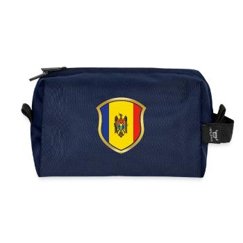 World Champion Champion 2018 wm team Moldova png - Recycled Toiletry Zip Bag - navy - Front