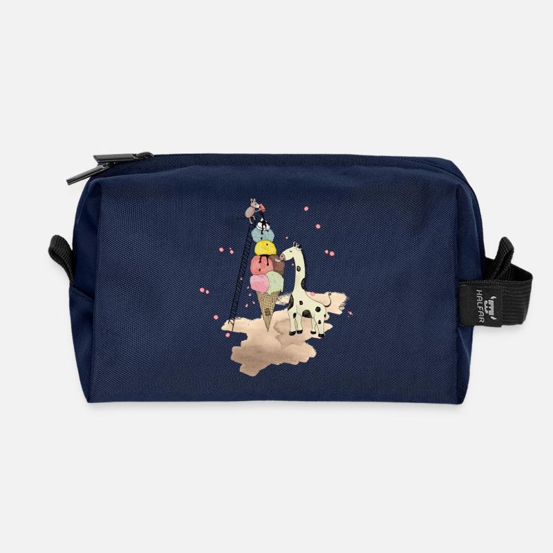 Wildlife Icecream - Recycelte Kulturtasche - Navy