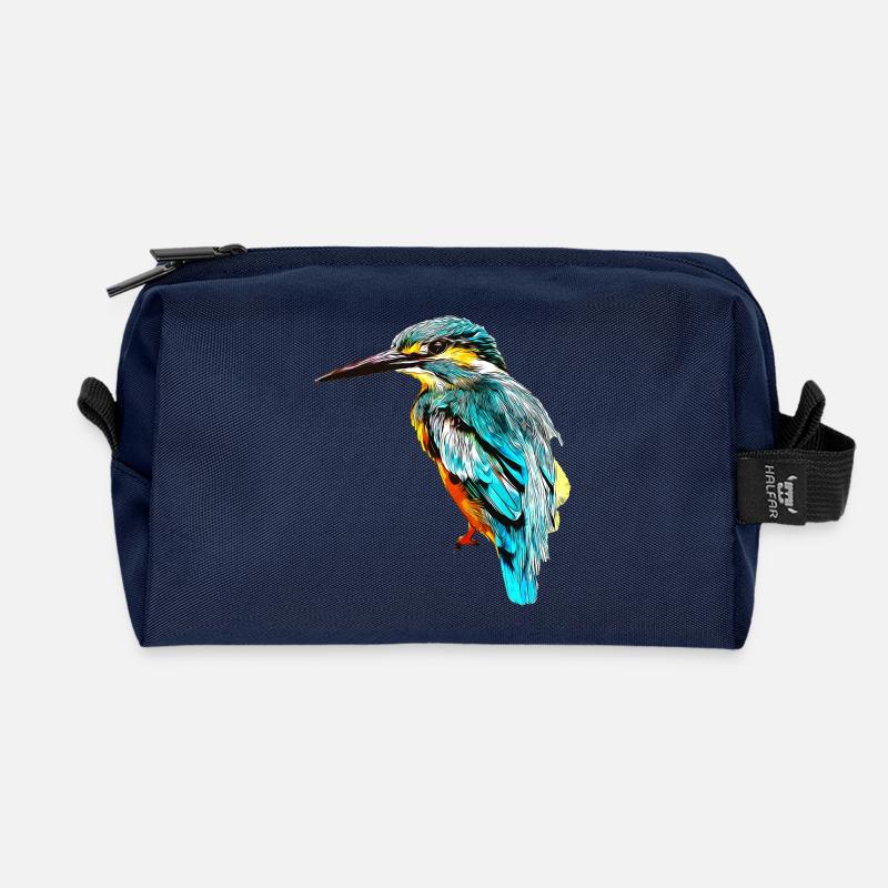 gxp eisvogel kingfisher vector art - Recycelte Kulturtasche - Navy