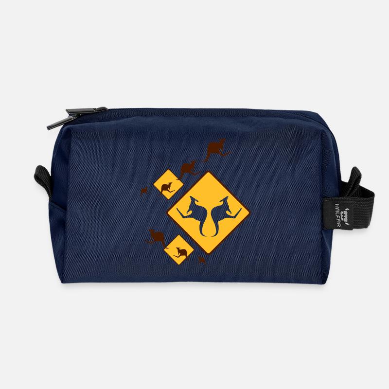 KANGAROO FUN - Recycelte Kulturtasche - Navy