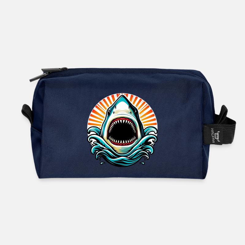Hai - Recycelte Kulturtasche - Navy