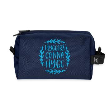 Hyggers va vers hygg - Trousse de toilette en tissu recyclé - marine - Devant