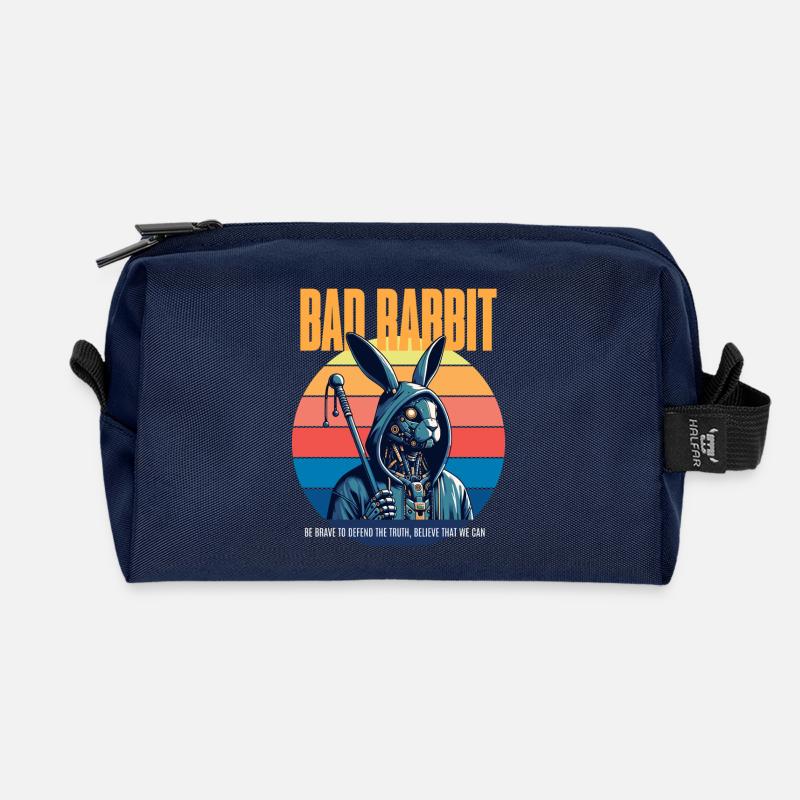 Bad Rabbit - Recycelte Kulturtasche - Navy