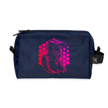 Klare Motocross Botschaft - Recycelte Kulturtasche - Navy - Vorne