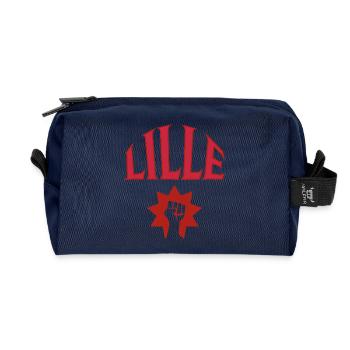 Lille - Recycled Toiletry Zip Bag - navy - Front