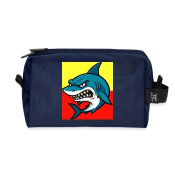 Hai - Recycelte Kulturtasche - Navy - Vorne