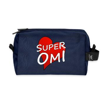 Super Mamie - Trousse de toilette en tissu recyclé - marine - Devant