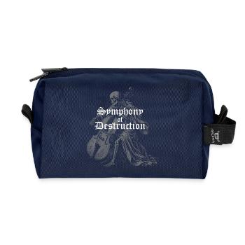 Symphonie de la destruction - Trousse de toilette en tissu recyclé - marine - Devant