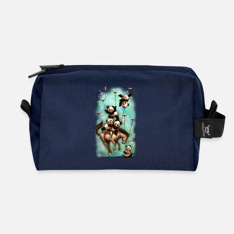 acrobatrodeo_MARKET - Recycled Toiletry Zip Bag - navy