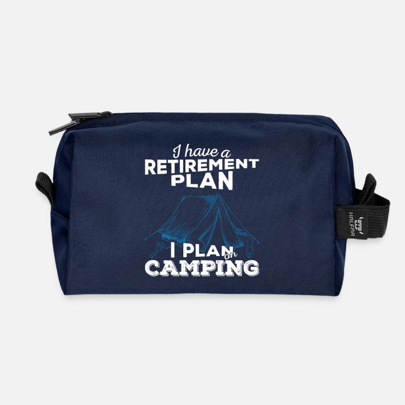 Retirement plan camping (light) - Recycelte Kulturtasche - Navy