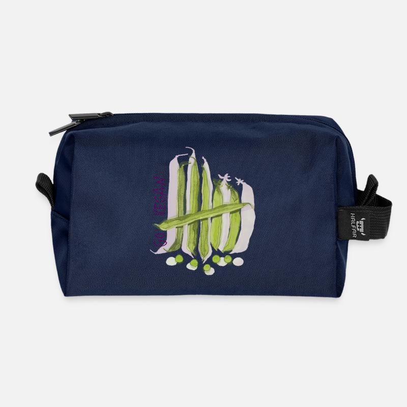 GoVegan Erbsen - Recycelte Kulturtasche - Navy
