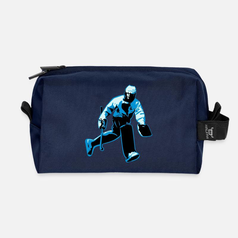 Feldhockey-Torwart - Recycelte Kulturtasche - Navy