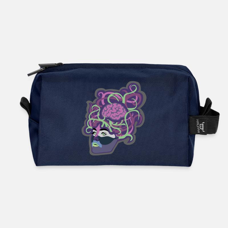 Brain lag - Recycelte Kulturtasche - Navy