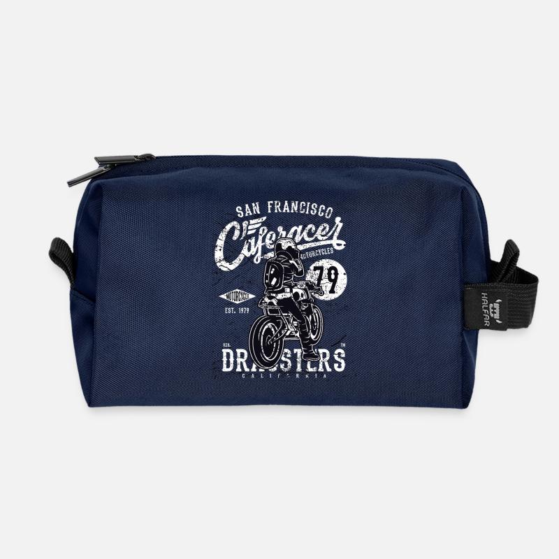 Caferacer79 - Recycelte Kulturtasche - Navy