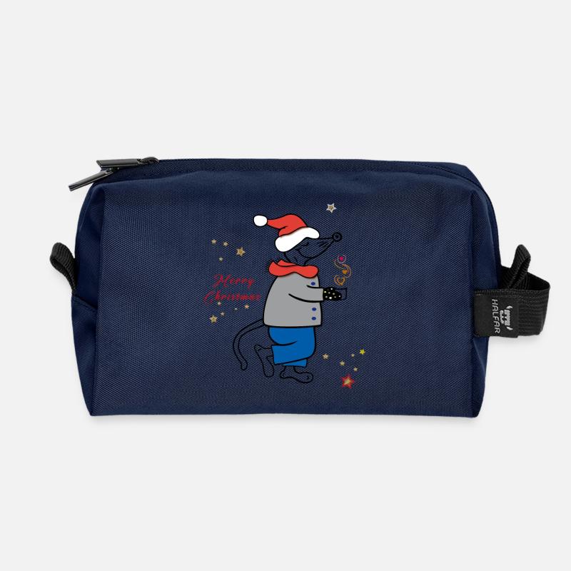 Merry Christmas, Advent - Recycelte Kulturtasche - Navy