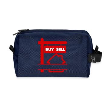 Haus rot kaufen und verkaufen - Recycelte Kulturtasche - Navy - Vorne
