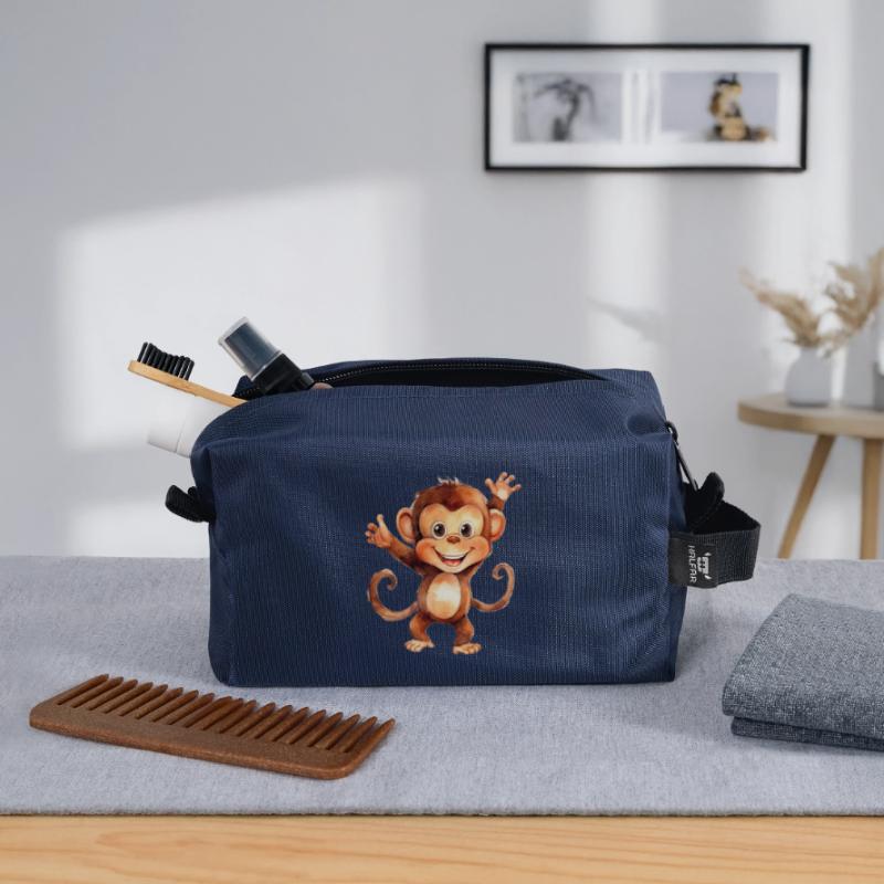 Monkey monkey class Recycled Toiletry Zip Bag