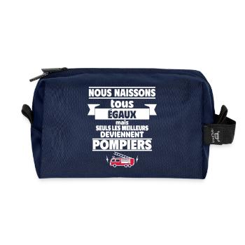 tous les hommes pompiers - Trousse de toilette en tissu recyclé - marine - Devant