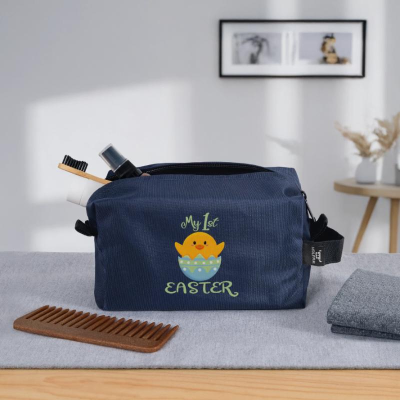 Happy Easter First Easter Chick Recycled Toiletry Zip Bag