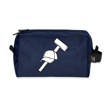 Casquettes bleues Mottek - Trousse de toilette en tissu recyclé - marine - Devant