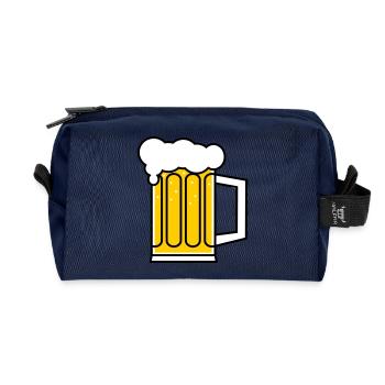 Bier - Recycled Toiletry Zip Bag - navy - Front