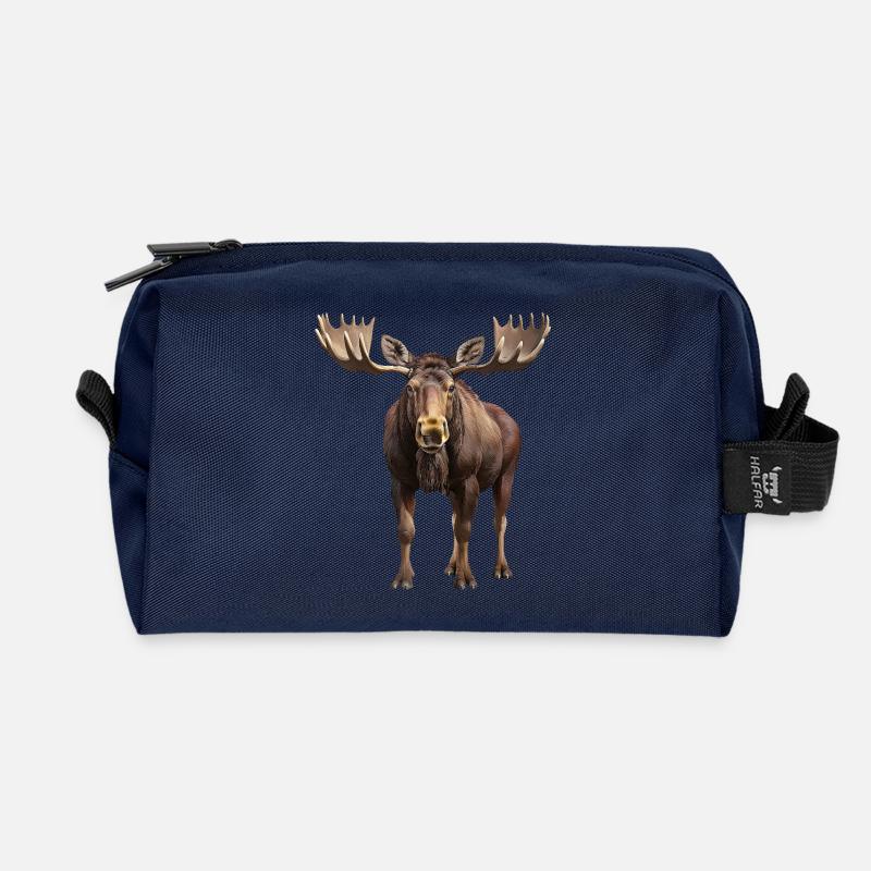 Elk - Recycled Toiletry Zip Bag - navy