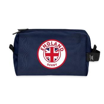 England Derby Shield Crest - Recycled Toiletry Zip Bag - navy - Front