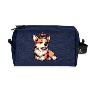 Corgi Corgis Welsh Corgi Corgi Owners Corgis - Recycled Toiletry Zip Bag - navy - Front